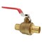 Revalved REVALVED PEX Full Port 1" Brass Ball Valve - Red Handle, Lead-Free REV100PR - alternate 1